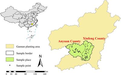 Multivariate analysis between environmental factors and fruit quality of citrus at the core navel orange-producing area in China